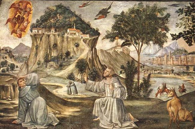 GHIRLANDAIO, Domenico Stigmata of St Francis Norge oil painting art